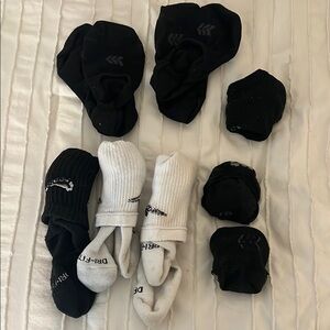 Nike Black and White Athletic Socks